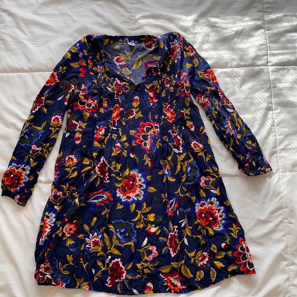 Fall floral boho dress